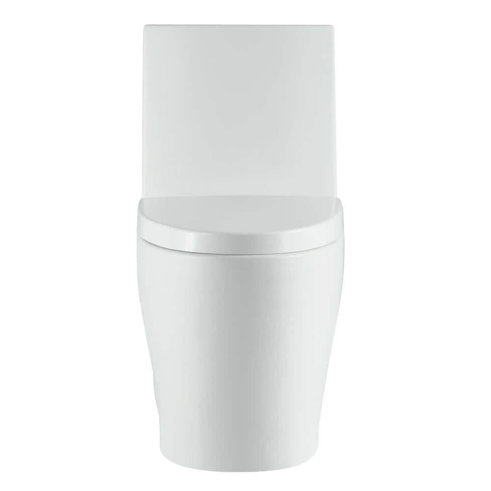 Dual-Flush Elongated One-Piece Toilet with High Efficiency Flush