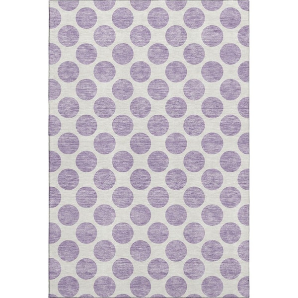 Addison Rugs Mayfield Premium Machine Washable Abstract AMF980 Lavender 10 ft. x 14 ft. Area Rug