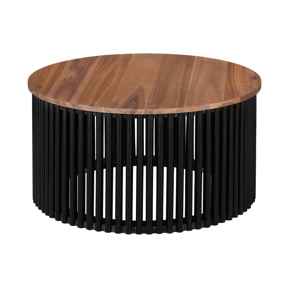 "30"" Brown Acacia Wood Round Outdoor Coffee Table" price history on PriceWatchPro
