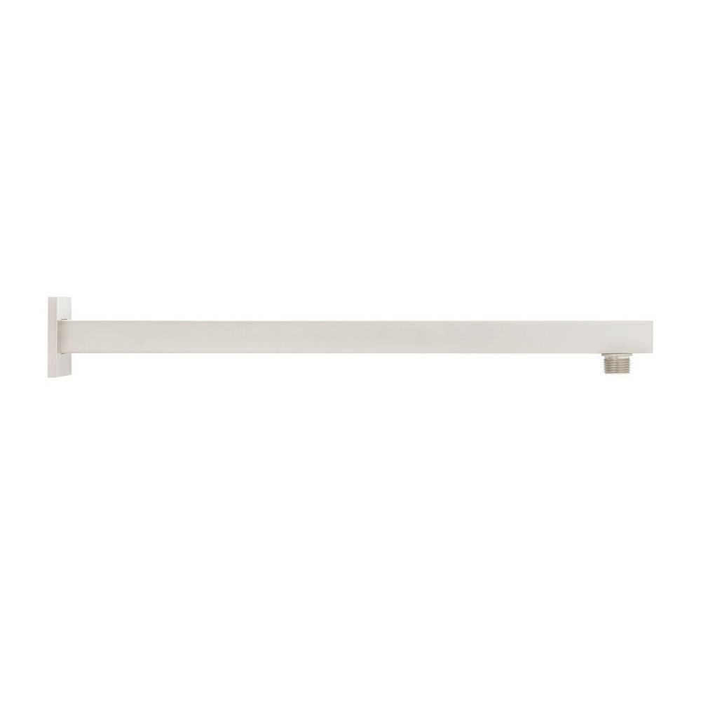 18" Brushed Nickel Modern Square Wall Mount Shower Arm