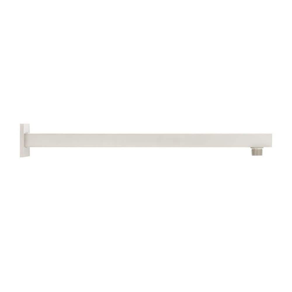 18 in. Modern Square Wall Mounted Shower Arm and Flange Brushed Nickel price history on PriceWatchPro
