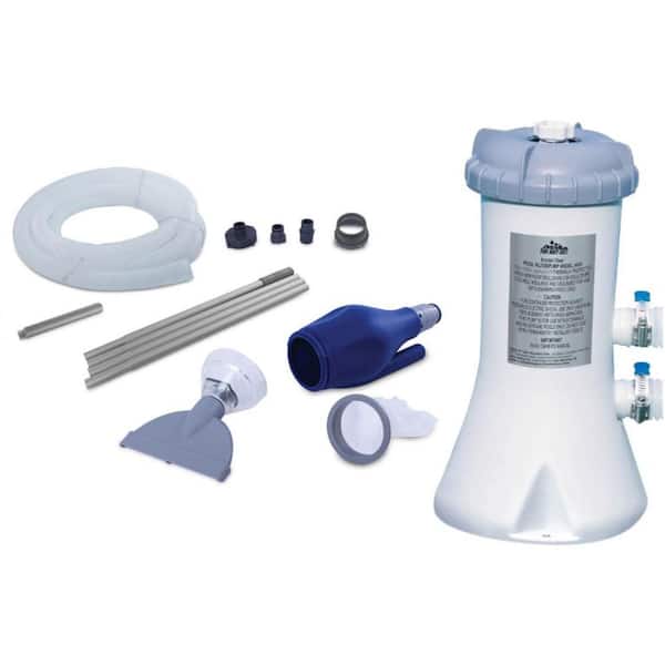 Intex 530 GPH Easy Set Swimming Pool Pump and Kokido K535CBX/BLU Skooba Vacuum