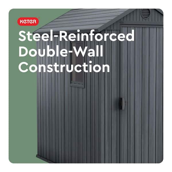 Keter Darwin 4 ft. W x 6 ft. D Outdoor Durable Resin Plastic