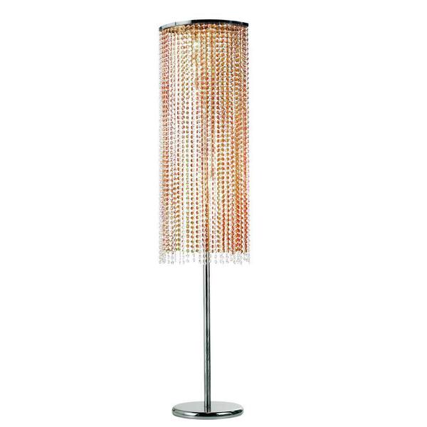 Eurofase Cyra Collection 65 in. Chrome Floor Lamp-DISCONTINUED