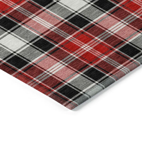 Chantille Machine Washable Indoor/Outdoor Abstract ACN1817 Black 10 ft. x 14 ft. Area Rug
