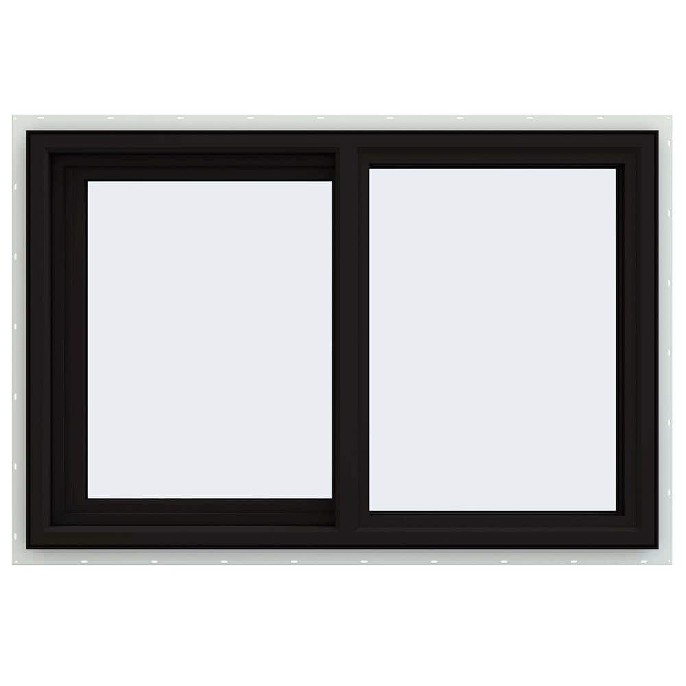 JELD-WEN 36 in. x 24 in. V-4500 Series Black Exterior/White