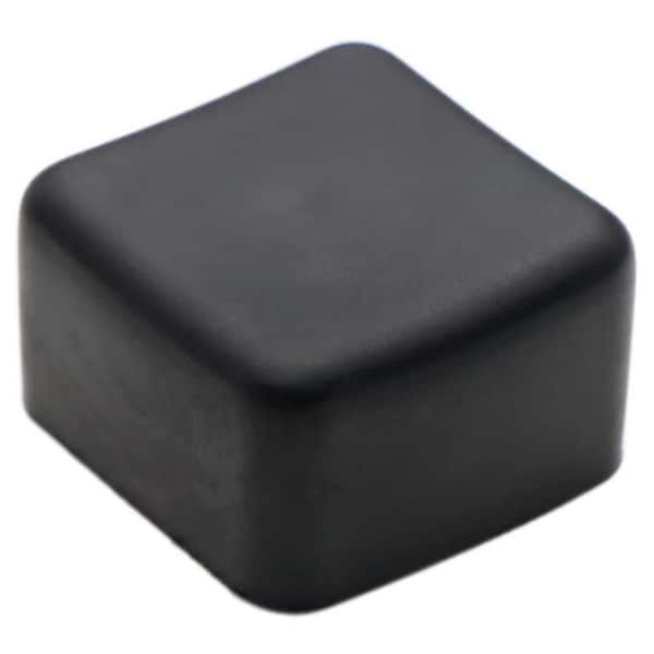 Plastic Black Square End Caps for Strut Channel End Protection (10-Pack)