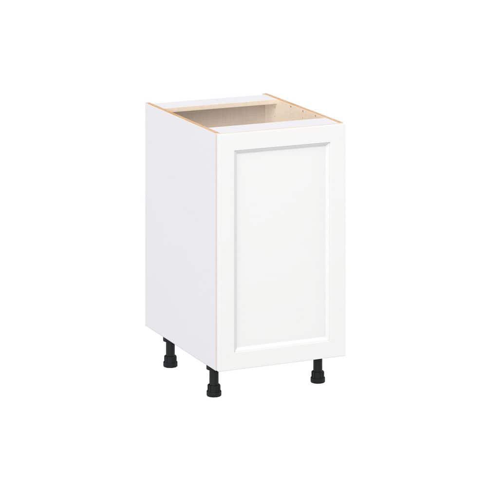 Laramie 18 in. W x 24 in. D x 34.5 in. H Assembled Full Height Door Base Kitchen Cabinet in Painted Bright White price history on PriceWatchPro