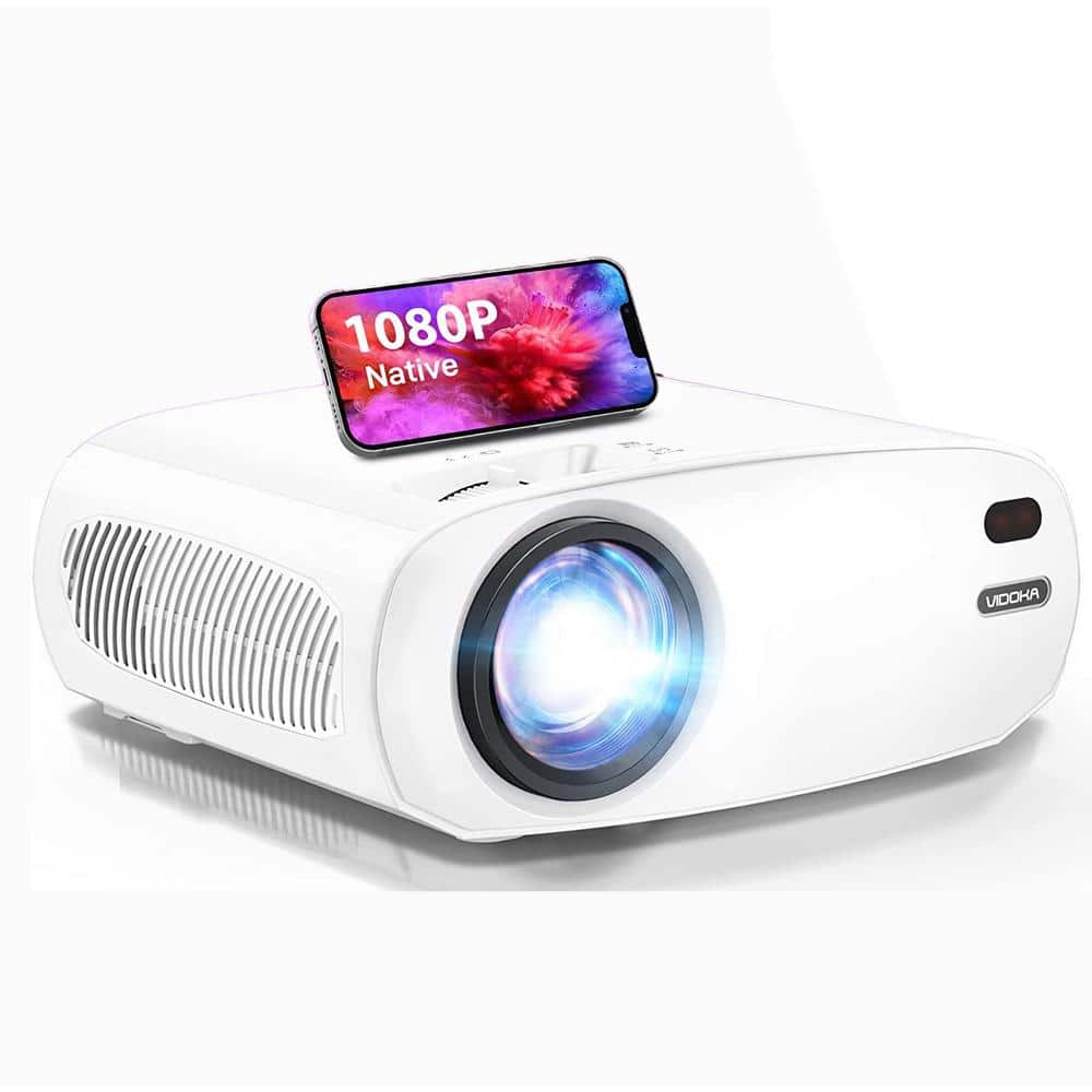 1920 x 1080 Full HD LCD LED Lamp Mini Proyector with 10000 Lumens Short  Focal Length Home Projector