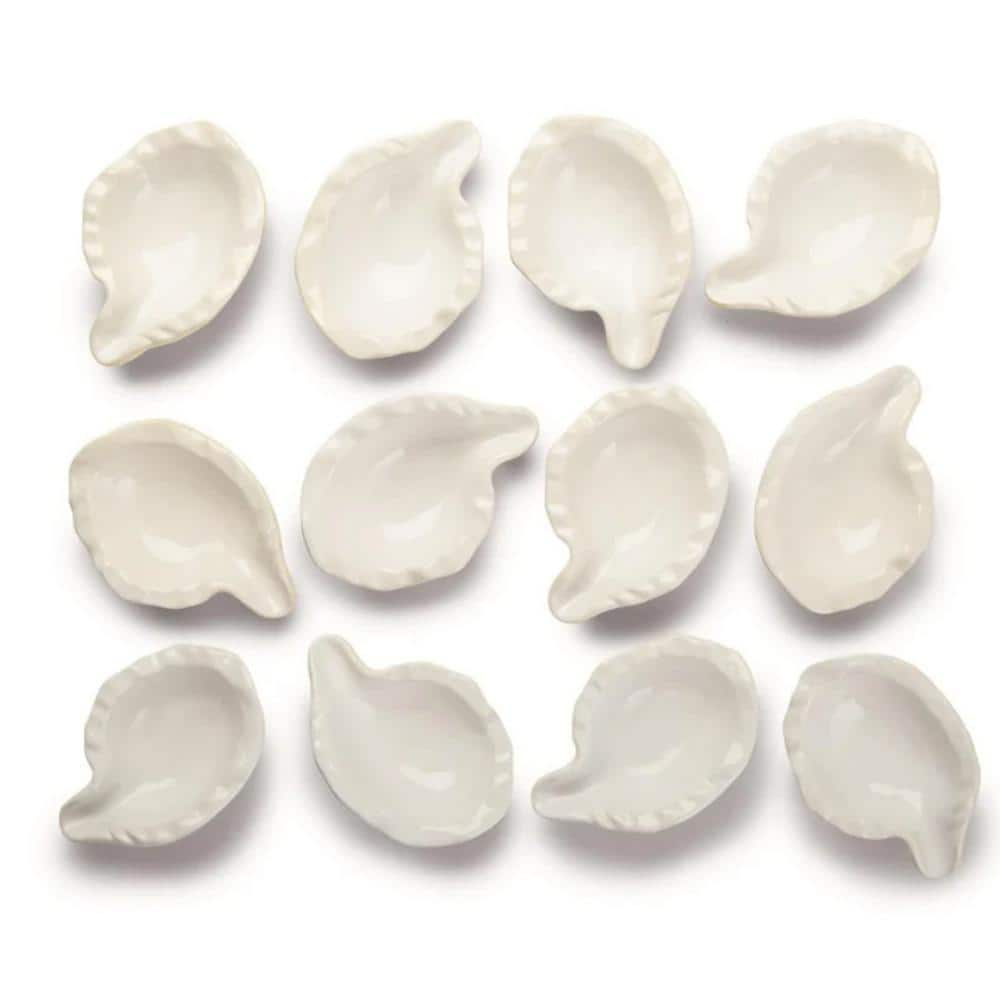 Outset Ceramic Oyster Shells, Set of 12 Shells For Grilling, Baking and ...