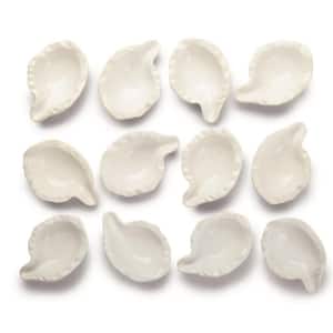 Ceramic Oyster Shells, Set of 12 Shells For Grilling, Baking and Serving