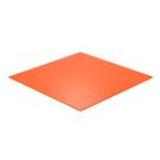 12 in. x 12 in. x 1/8 in. Thick Acrylic Orange 2119 Sheet