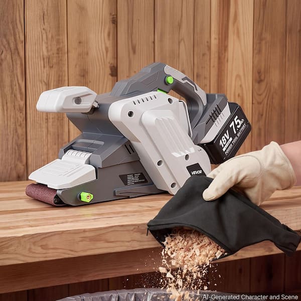 20 V Max Cordless Belt Sander, 3 in. x 21 in. Corded Belt Sander, 6 Variable Speeds Sanding Machine, 10 PCS Belts