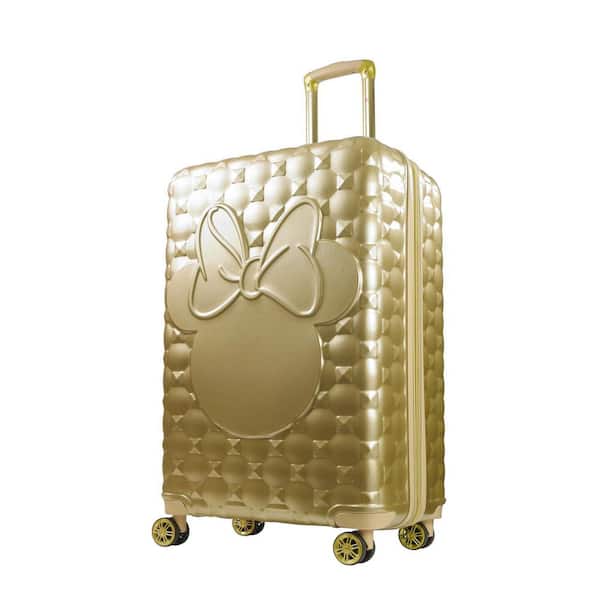 Disney Minnie Quilted 3D Molded 3-Piece Luggage Set Gold