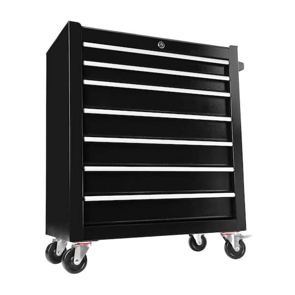 12.99 in. 7-Drawers Rolling Tool Chest with Wheels, Portable Rolling Tool Box on Wheels, Tool Chest Organizer for Garage