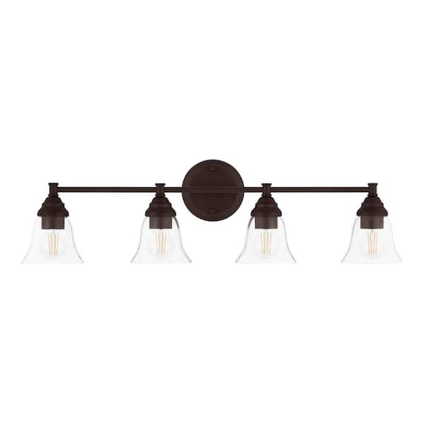 Home depot bathroom on sale light fixtures bronze