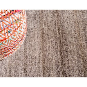 Del Mar Abigail Light Brown 6' 0 x 6' 0 Round Rug