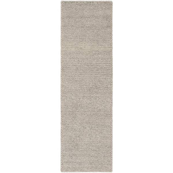 Natura Silver 2 ft. x 14 ft. Gradient Runner Rug