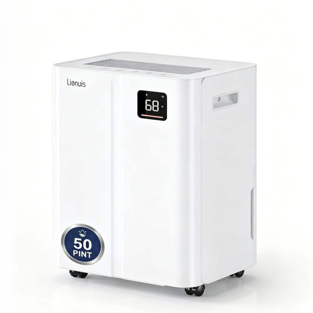 50 Pint Dehumidifier for 4500 Sq Ft Basement Quiet 40dB Continuous Drain Timer Child Lock Portable price history on PriceWatchPro