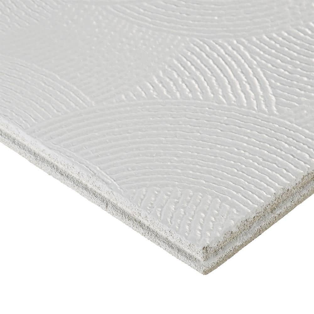 Pinehurst 1 ft. x 1 ft. White Textured Mineral Fiber Ceiling Tile