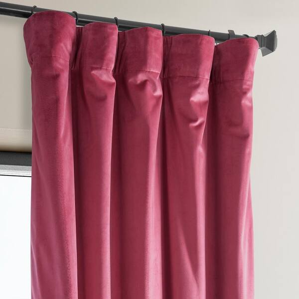 Exclusive Fabrics & Furnishings Dark Pink Heritage Plush Velvet
