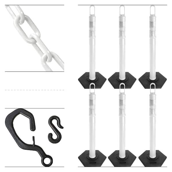 White Delineator and Chain Kit