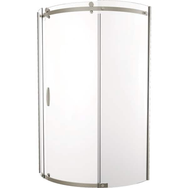 38'' Round Corner Shower Base in High Gloss White B711917-3838-WH