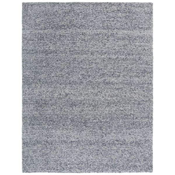 Natura 8 ft. x 10 ft. Gray/Ivory Solid Marle Area Rug