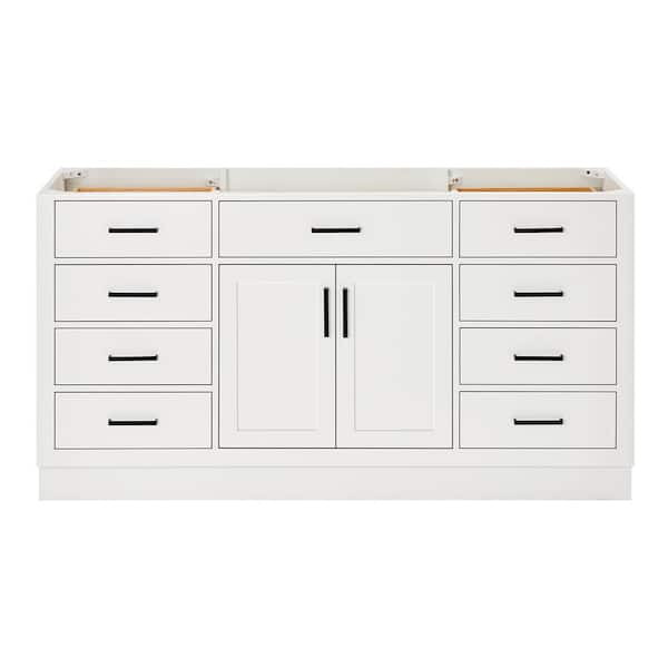 Hepburn 66 in. W x 21.5 in. D x 34.5 in. H Single Sink Freestanding Bath Vanity Cabinet without Top in White