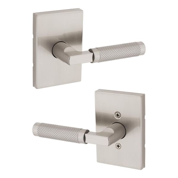 Prava Satin Nickel Hall/Closet Door Handle