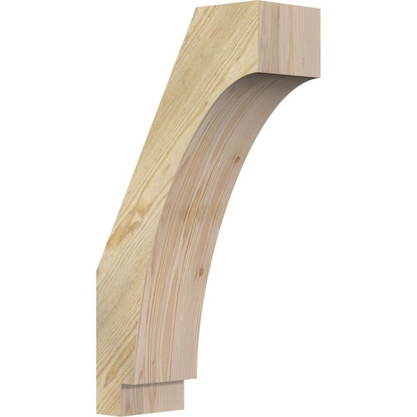Ekena Millwork 6"W x 14"D x 26"H Imperial Rough Sawn Knee Brace, Douglas Fir