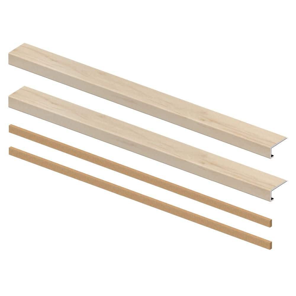 Vesinet 6.5 mm x 46 in. x 4 in. Exact Match Small Square Nose Open Stair Return/Landing Kit (2-Pack) price history on PriceWatchPro