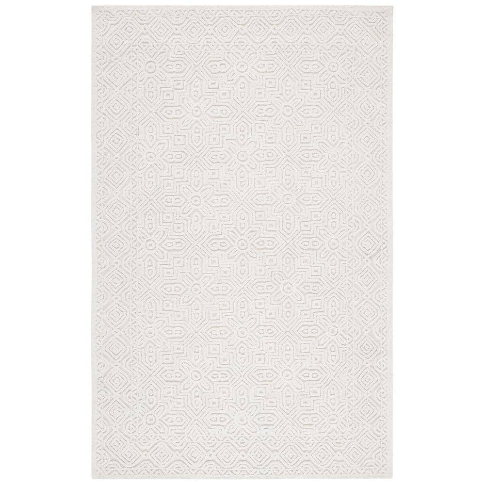 SAFAVIEH Textural Collection TXT101A Handmade Ivory Rug