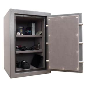 3.24 cu. ft. Steel Fire Resistant Home Safe with Electronic Lock, Gray