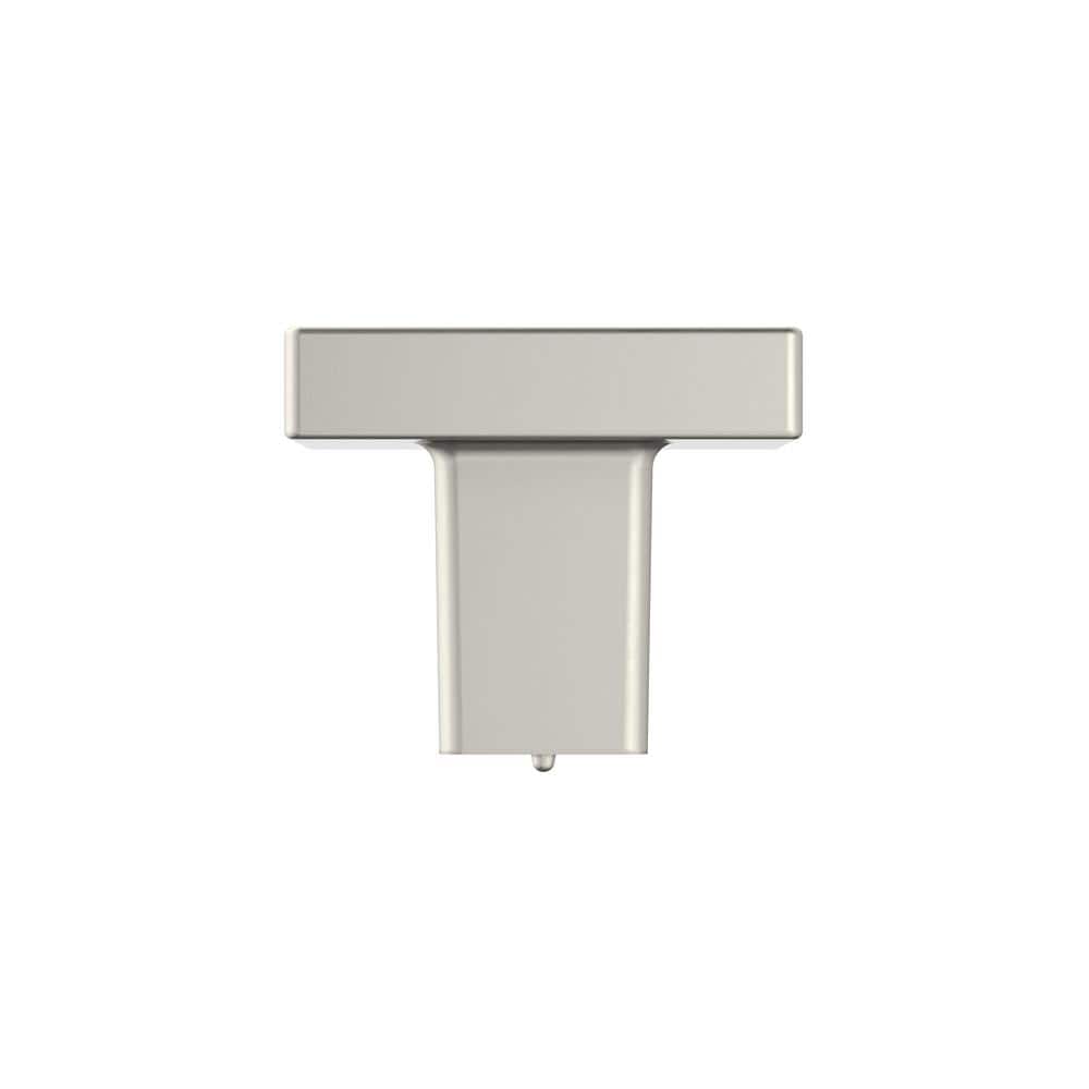 Satin Nickel Square Modern Cabinet Knob with Mounting Hardware