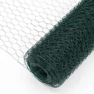 1/4 in. W. x 3.6 ft. x 197 ft. Outdoor Anti-Rust Chicken Wire Poultry Net Green Galvanized Metal Fence Hardware Cloth