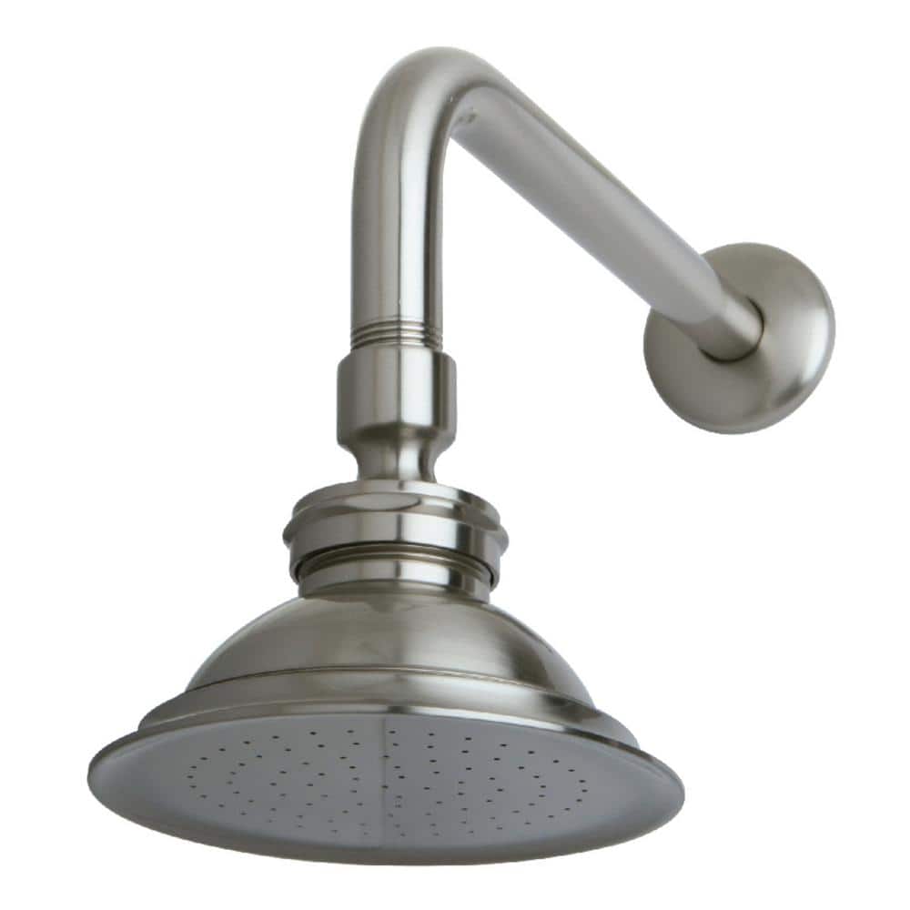 1-Spray 4.9 in. Single Wall Mount Fixed Rain Shower Head in Brushed Nickel price history on PriceWatchPro