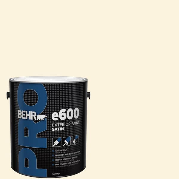 1 gal. #P260-1 Glass of Milk Satin Exterior Paint