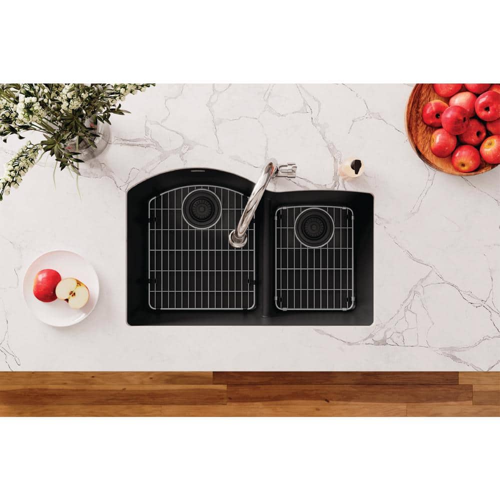 Polished Stainless Steel Rectangular Sink Grid with Drain Hole