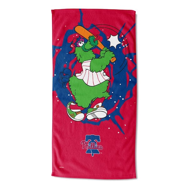 MLB Multi-Color Mascots Phillies Printed Cotton/Polyester Blend Beach Towel