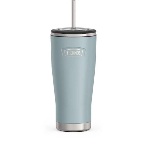 Thermos 24 oz. Glacier Blue Stainless Steel Cold Cup with Straw EA