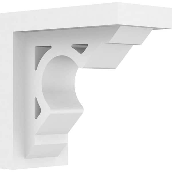 Ekena Millwork 5 in. W x 10 in. H x 10 in. D Standard Sheridan Architectural Grade PVC Bracket