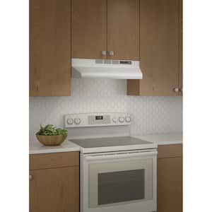 F40000 24 in. 230 Max Blower CFM Convertible Under-Cabinet Range Hood with Light in White