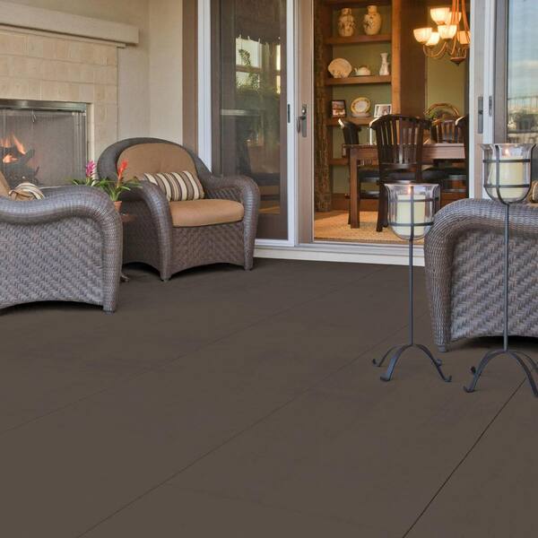 Behr Premium 1 Gal Ecc 12 3 Shadow Wood Gloss Enamel Interior Exterior Porch And Patio Floor Paint 673001 The Home Depot Patio Floor Paint