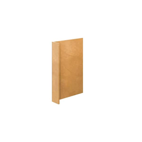 Aberdeen Recessed 3 in. W x 34.5 in. H x 24 in. D in Caramel Dishwasher Panel w/3 in. Return in Assembled Base