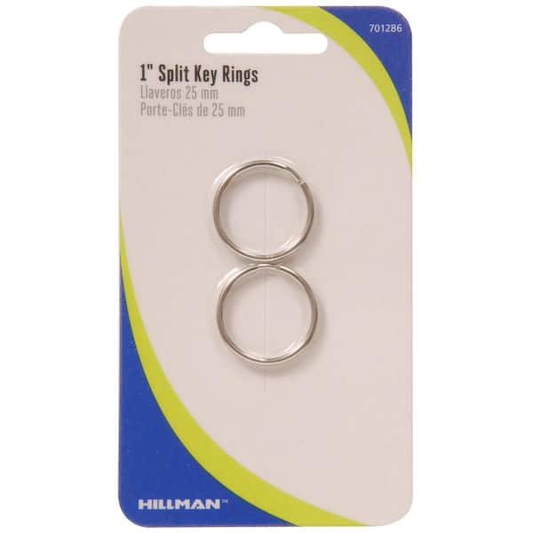 Hillman 1 in. Split Key Ring (2-Pack) 701286 - The Home Depot