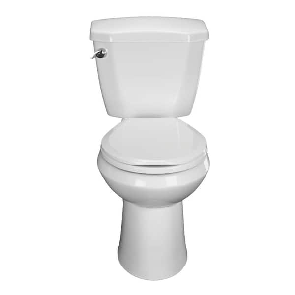 Round Front Toilet Seat in White 30071 000 - The Home Depot