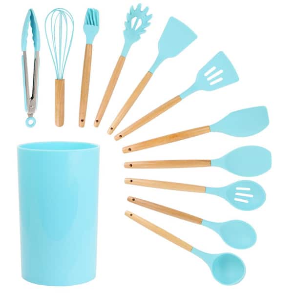 12 Piece Teal Utensil Set