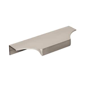 Extent 4-9/16 in. (116mm) Modern Satin Nickel Cabinet Edge Pull