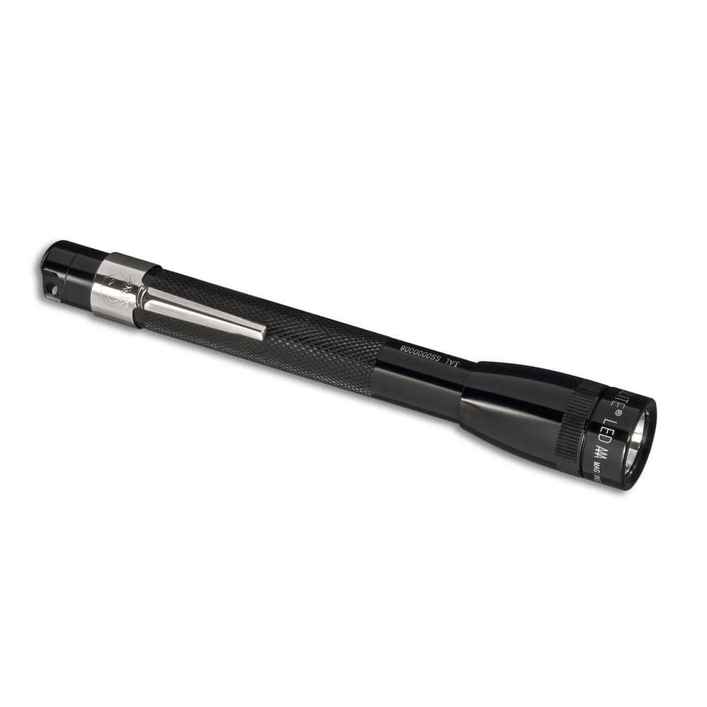 Maglite Mini Led 2aaa Flashlight In Black Sp316 The Home Depot